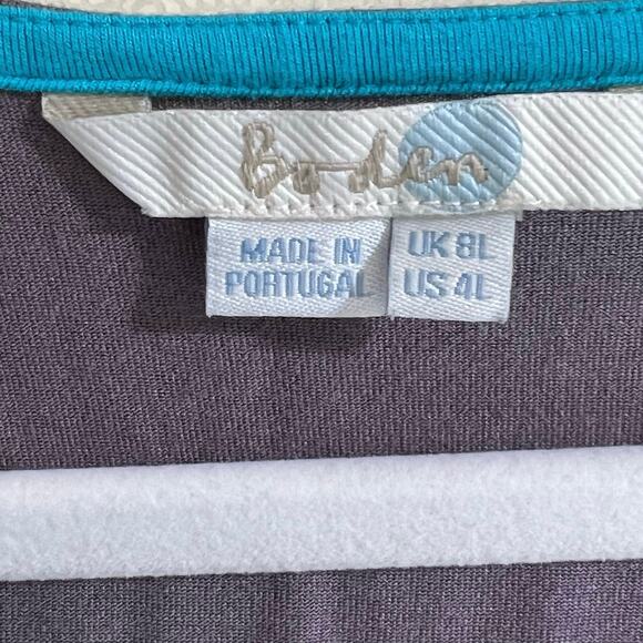 Boden Sleeveless Embroidered V Neck it And Flare Midi Dress Beige Womens Size 4L - Picture 6 of 7